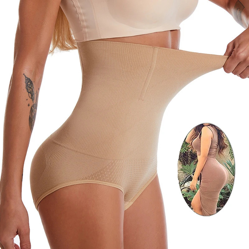Seamless womens high waisted shaping underwear breathable body slimming abdominal tight corset waist 250430