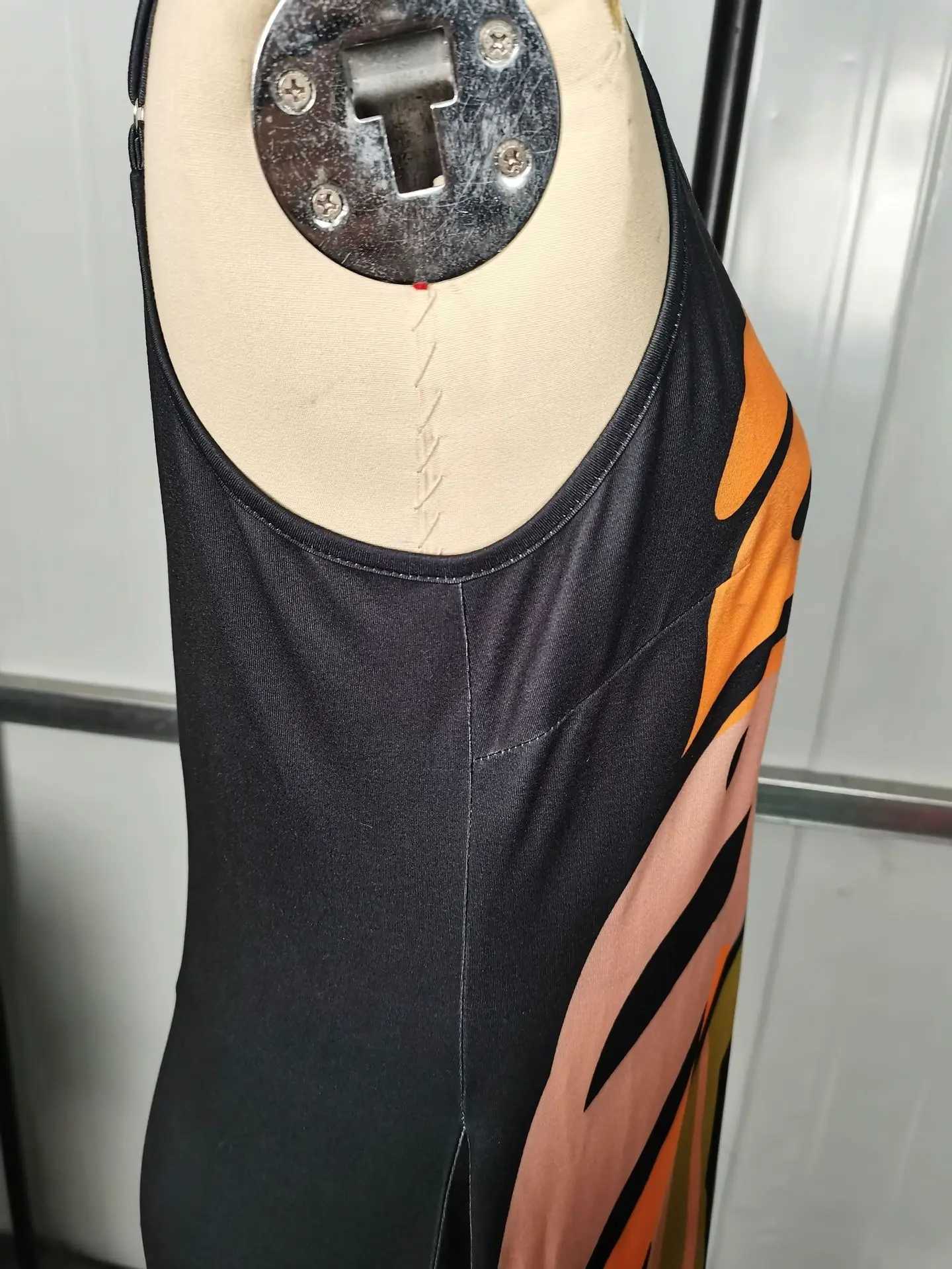 VNeck printed loose long cardigan wool sweater suitable for beach wear bikinis sun protection European and American style holiday dresses W250430