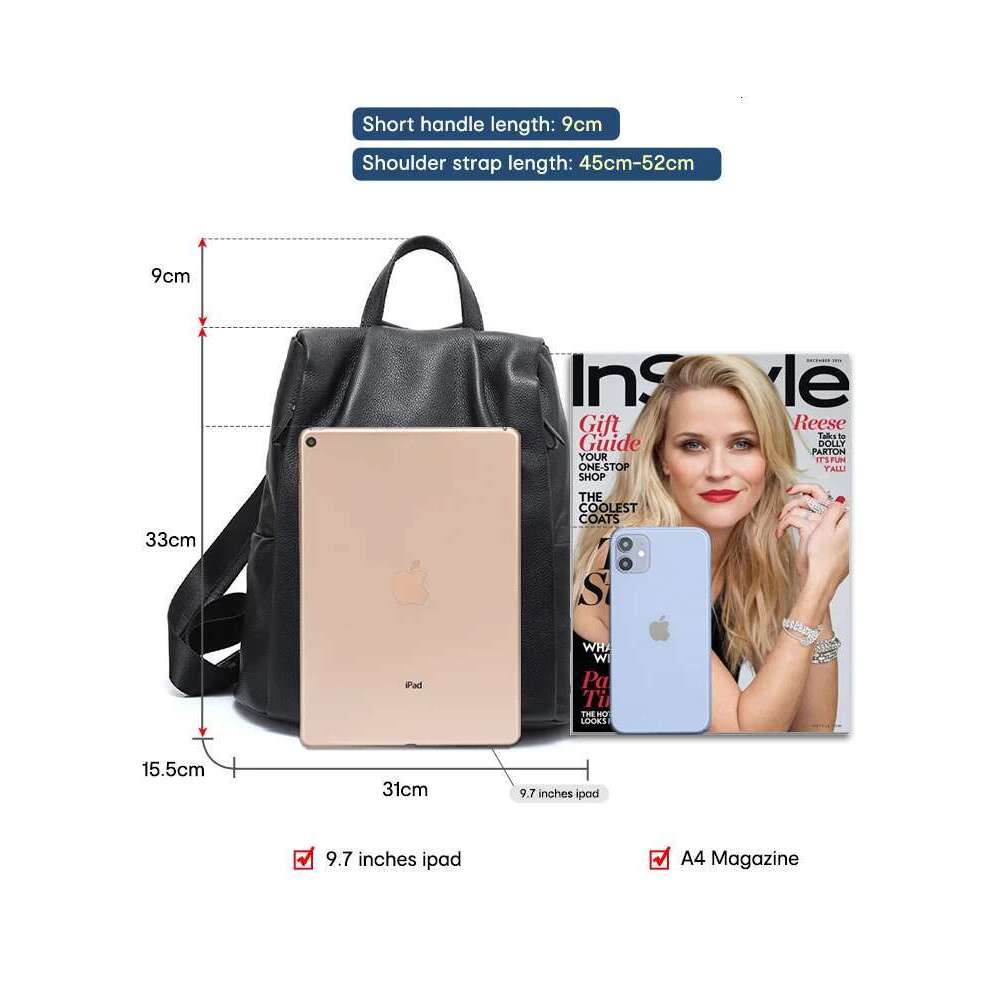 Zency Anti-Theft Women Backpack 100% Genuine Leather White Travel Bag Big Schoolbag For Girls Fashion Female Knapsack Laptop