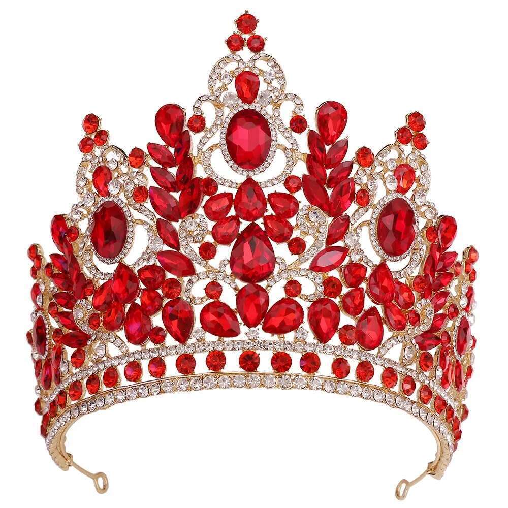 Korean Crystal Jewelry Tiara Rhinestone Prom Princess Crown Wedding Party Bridal Hair Accessories