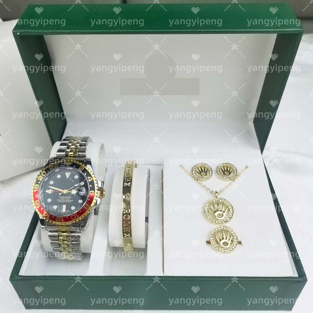 Big R watch, men's fully automatic mechanical watch, calendar waterproof night light watch, multifunctional Swiss watch set