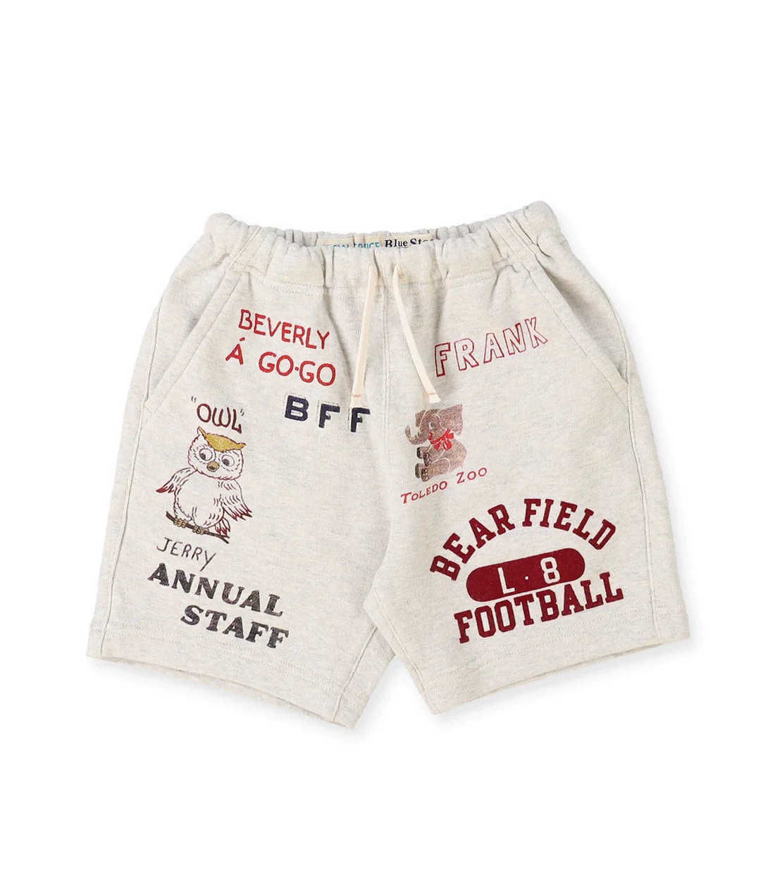 Dd2025ss Summer New Small Looped Shorts Heavy Duty Printed Boys and Girls and Childrens Pure Cotton Splicing Trendy Brand Sanitary Pants Y250430IUCP