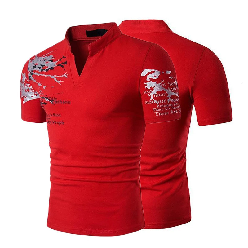 short sleeved T-shirt 2/1Pcs mens casual polo shirt summer fitness Ultralight top sports shirt V-neck T-shirt printed zipper 250428