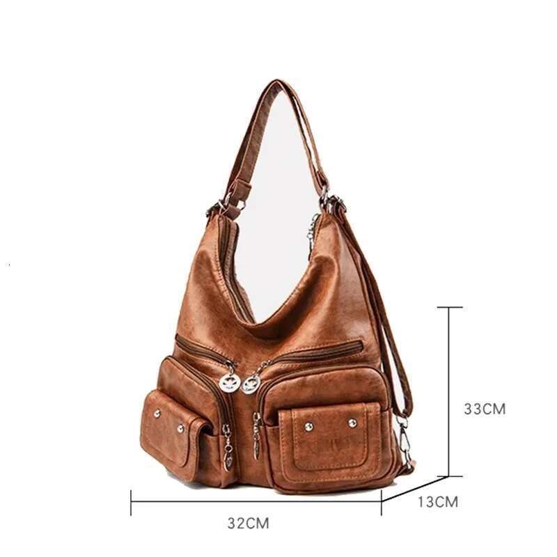designer bag Female Multifunctional Handbag Casual Large Capacity Hobos For Women Travel Shoulder Bags Totes PU Leather Crossbody Bag