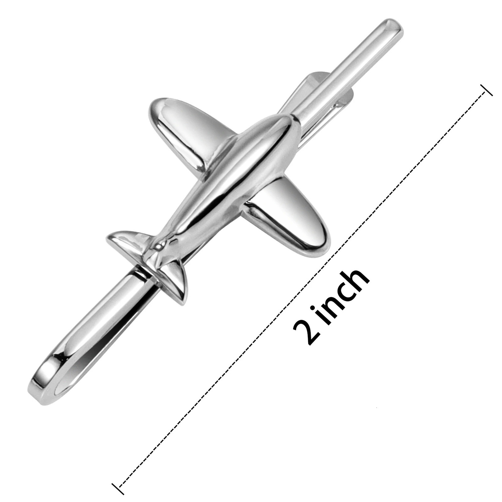 HAWSON fashion airplane tie clip for men mens imitation rhodium-plated funny tie clip tie rod mens wedding gift 250430