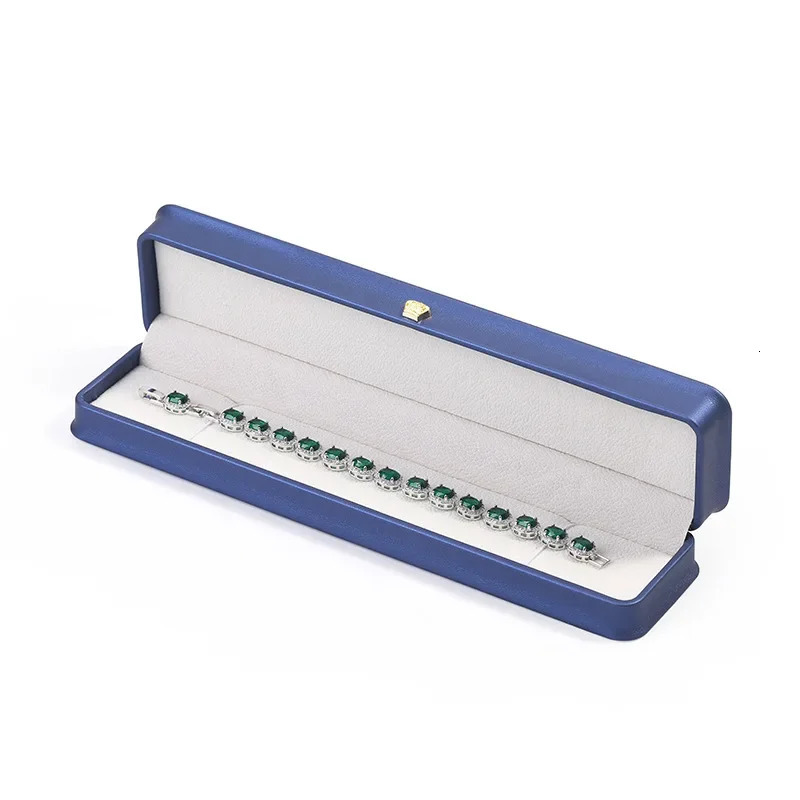 Green Leather Portable Jewelry Box Bracelet Necklace Jewelry Organizer Jewelry Case Boxes Storage Gifts Packaging Display Boxes 250428