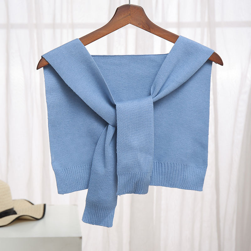 K585 Korean air-conditioned room scarf for women in autumn and winter, small cape for neck protection and neck shawl