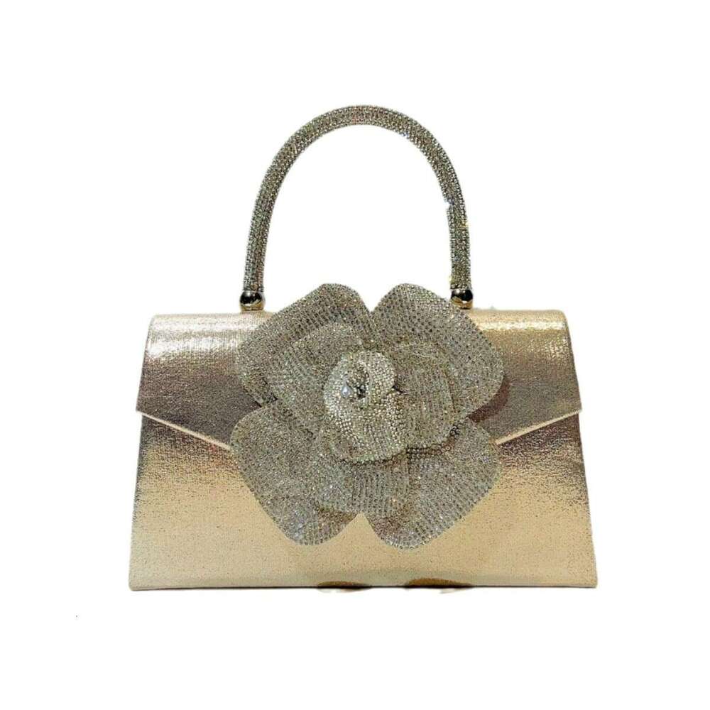 Dinner Bag Personalized Handheld Bag Set With Diamond Roses Super Hot Banquet Bag Cross Shoulder Straight French Style KQ