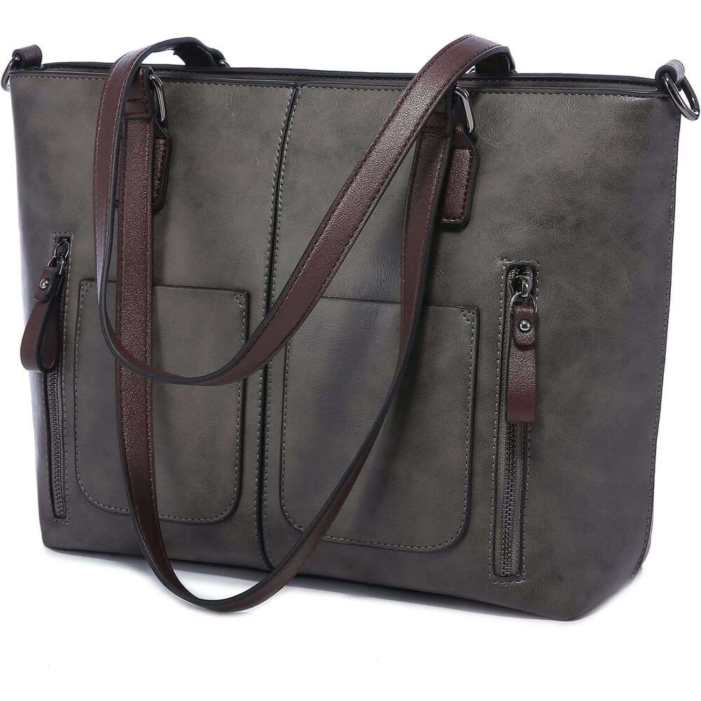 Purses Tote Bag for Women, Handbags Large Shoulder Bag, Leather Work Bags with Multi-Pockets, Designer Hobo Satchel