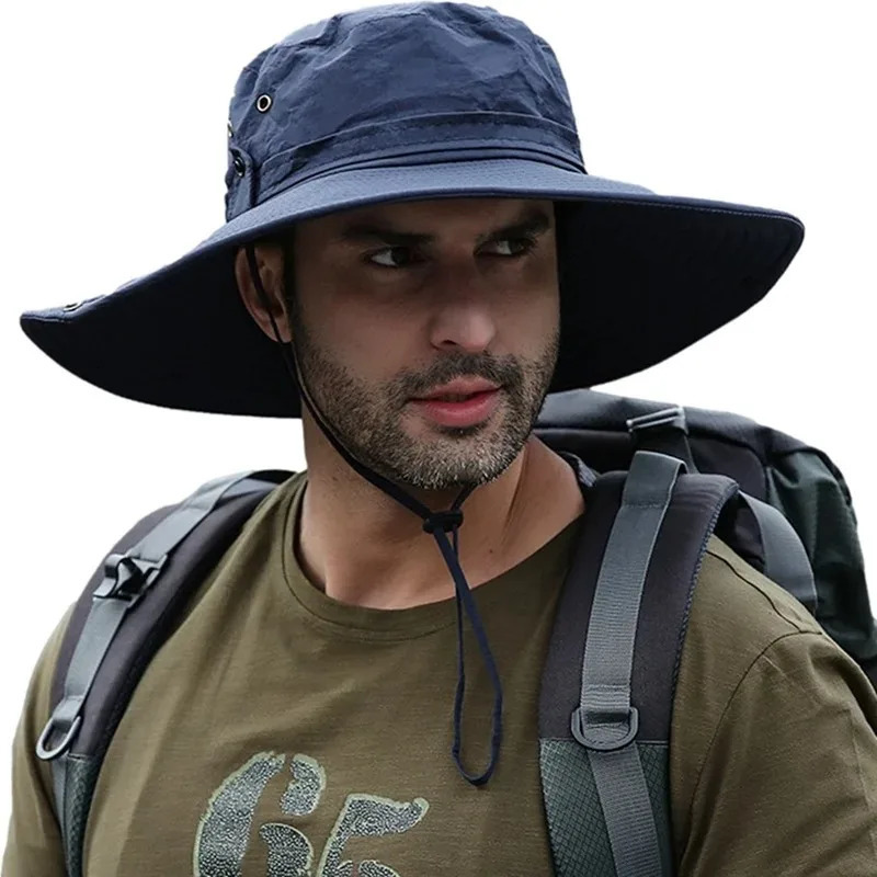 Outdoor Mountaineering Visor Western Cowboy Hat Female Can Receive Japanese Fisherman Hat Male Summer Hiking Tour 250430
