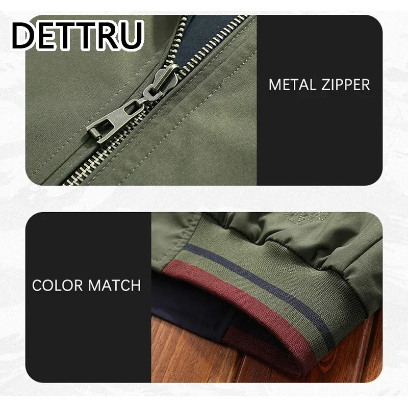 SpringAutumn Mens Wear Resistant Stand up Collar Casual Jacket for Youth Fashion 250428