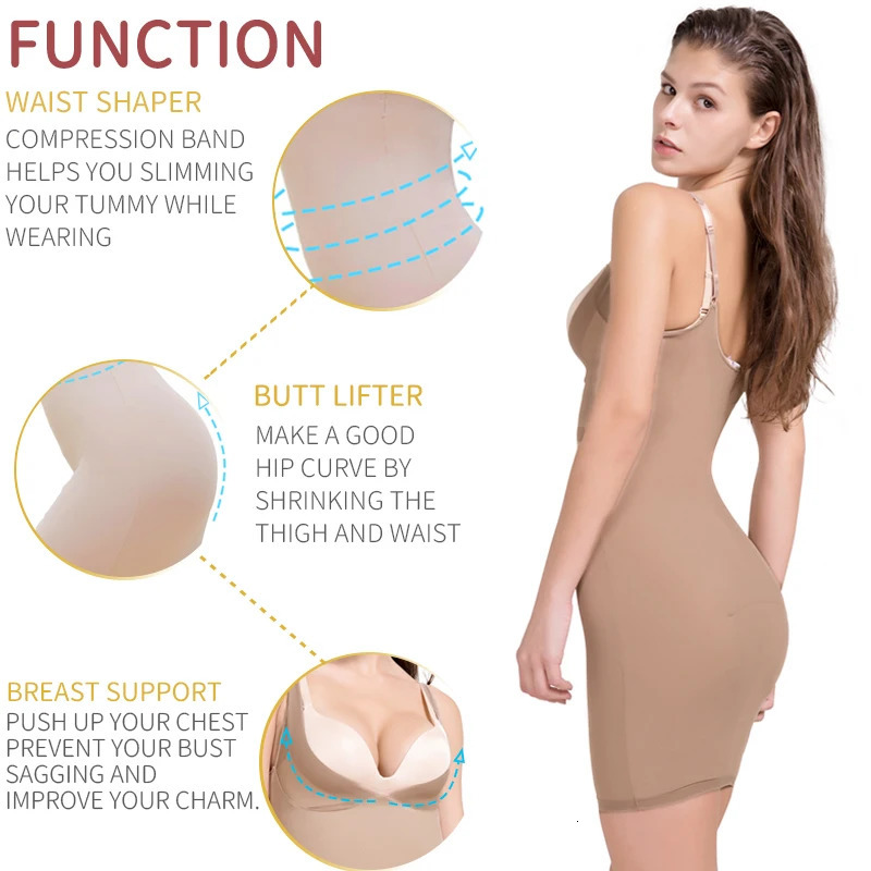 Sexy Full Size Weight Loss Dress Underwear Body Shape Female Abdominal Control Waist Trainer XXXL 250430