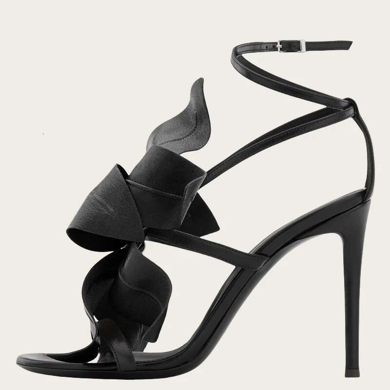 New Heel Sandals Elegant Sexy Flower Design Fashionable Shoes Party Banquet Women High Heels