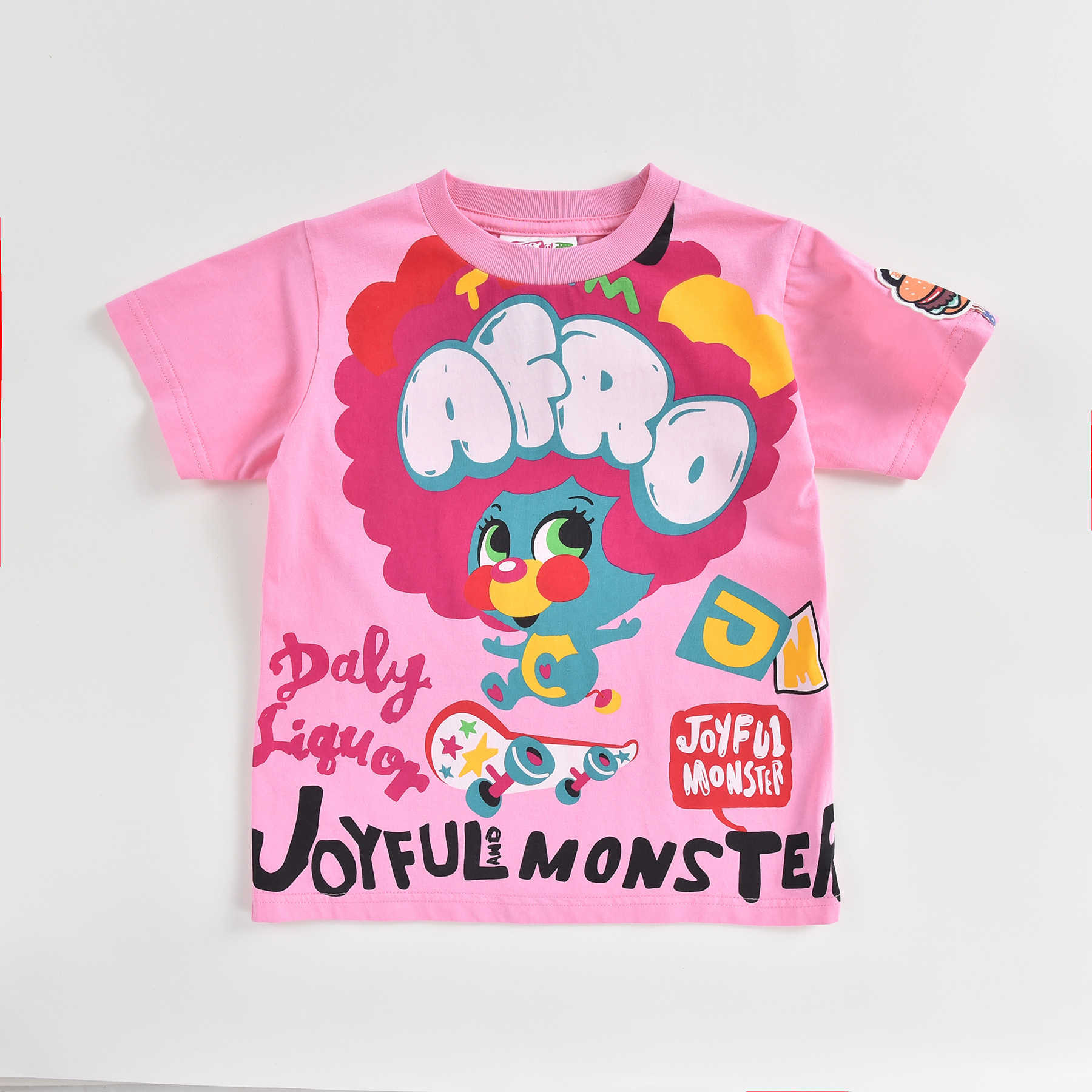 Jam Gaodings New Summer Collection of Childrens and Boys Parentchild Clothing Cartoon Trendy Fashion Style Printed Short Sleeved Tshirt and Children Y