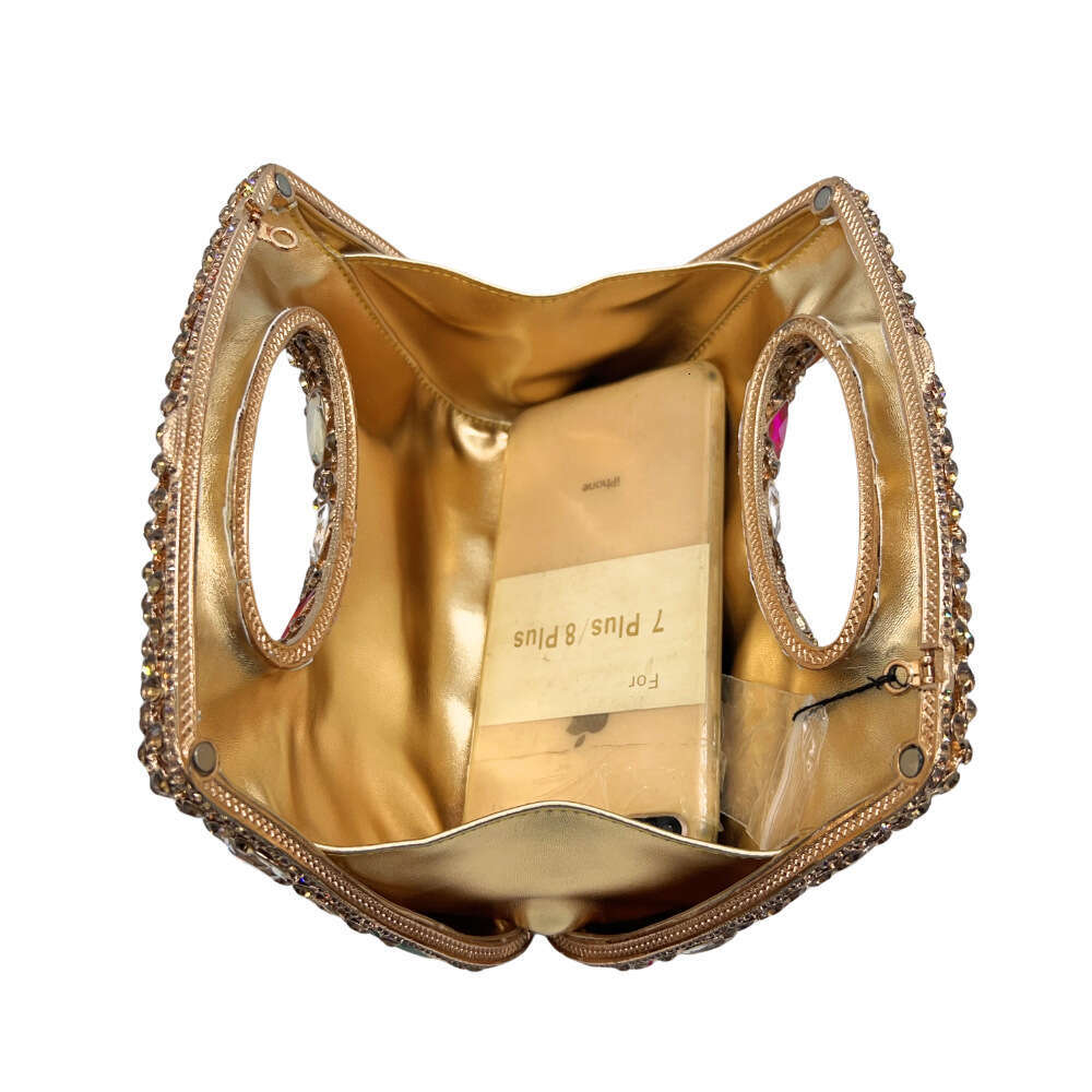 Dinner Bag New Studded Glass Water Diamond Single Shoulder Banquet Women S Bag Stone Handbag KQ