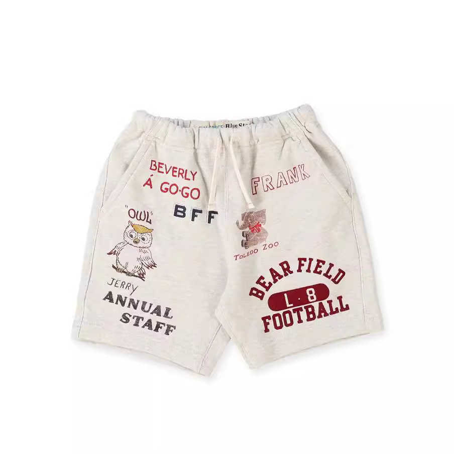 Dd2025ss Summer New Small Looped Shorts Heavy Duty Printed Boys and Girls and Childrens Pure Cotton Splicing Trendy Brand Sanitary Pants Y250430IUCP