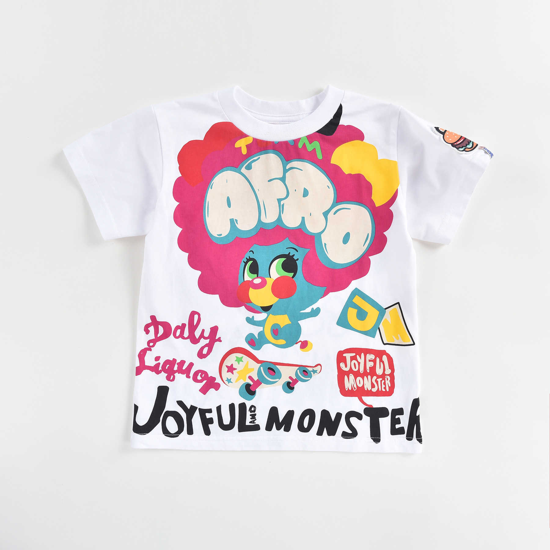 Jam Gaodings New Summer Collection of Childrens and Boys Parentchild Clothing Cartoon Trendy Fashion Style Printed Short Sleeved Tshirt and Children Y