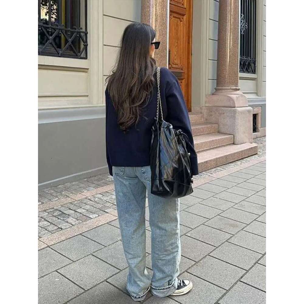 Solid Women Turtleneck Coat Elegant Full Sleeves Female Jacket 2025 New Fashion Spring Autumn Single Breasted Loose Lady Outwear