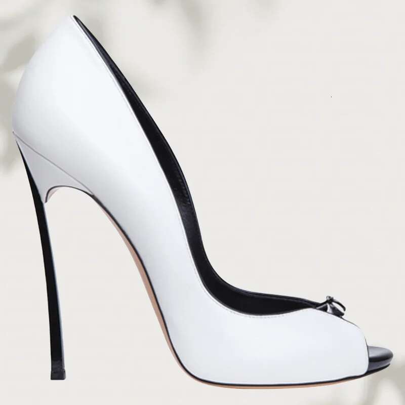 Brand Open Toe Hollow High Heels Elegant Black White Shoes Catwalk Party Women Sandals Hallow Mouth One Foot Stiletto Heel