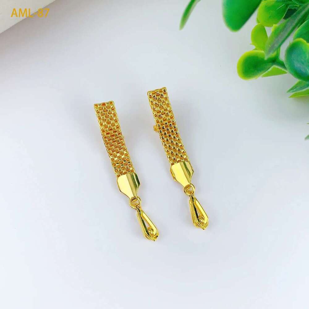 Ethiopian Bridal Jewelry Sets For Women Indian Dubai Gold Color Knot Design Necklace And Earrings Set Wedding