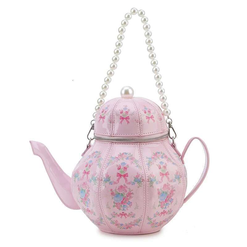 Novelty Pot Shaped Women Handbag Tea Sociecty Shoulder Bag Girls Lolita Cute Daily Crossbody Purse