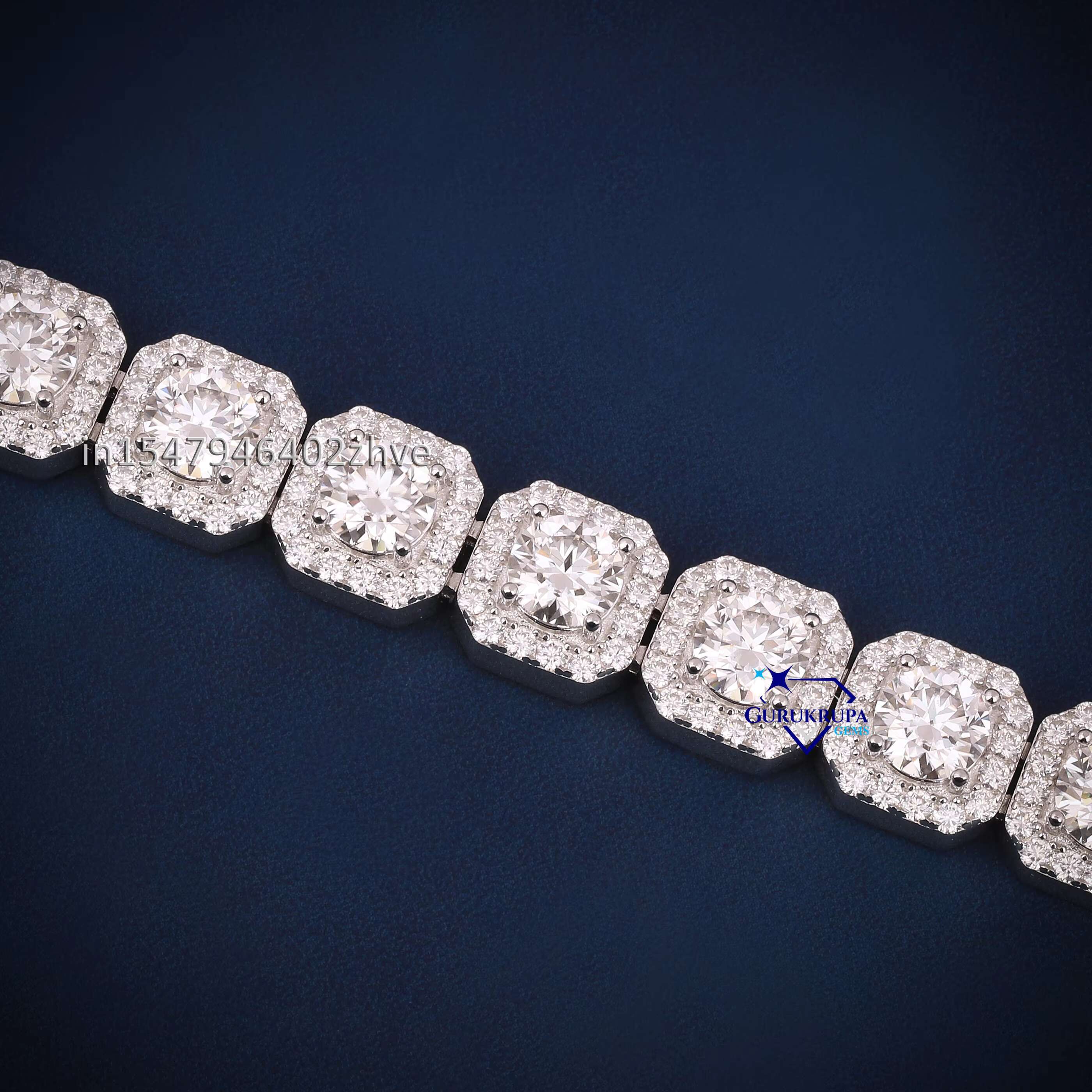 New Arrival Iced Out Luxury Rapper Square Bracelet HipHop Bling Moissanite Diamond Bracelets 925 Silver Women Men Jewelry