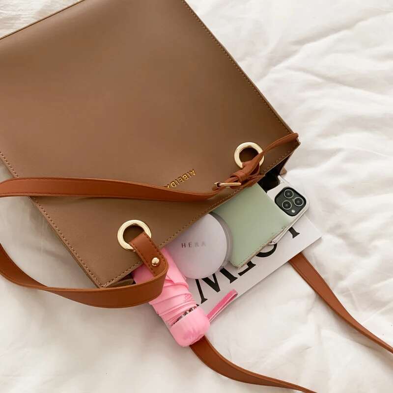 Ladies Handbags Fashion Bags Designer Tote Brand Leather Shoulder Women Top Handle Bag Female Sac A Main