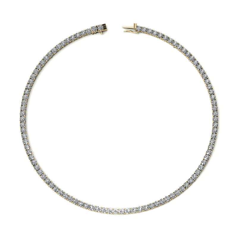 OEM/ ODM 925 Silver 4.0mm Tennis Chain Tennis Necklace Moissanite Necklace Green Moissanite Tennis Chain