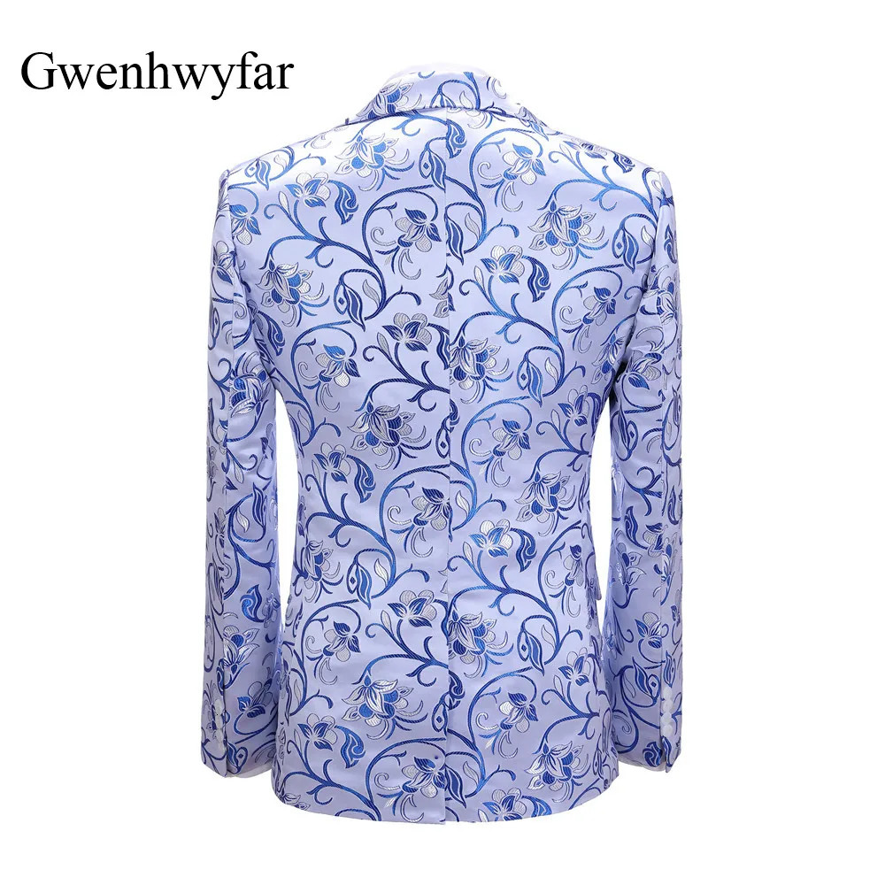 Gwenhwyfar y Orchid Pattern Mens Wedding Dress Gentleman Tailcoat Peaked Collar Jacket Double Chest Tank Top Ultra Thin Pants 250428