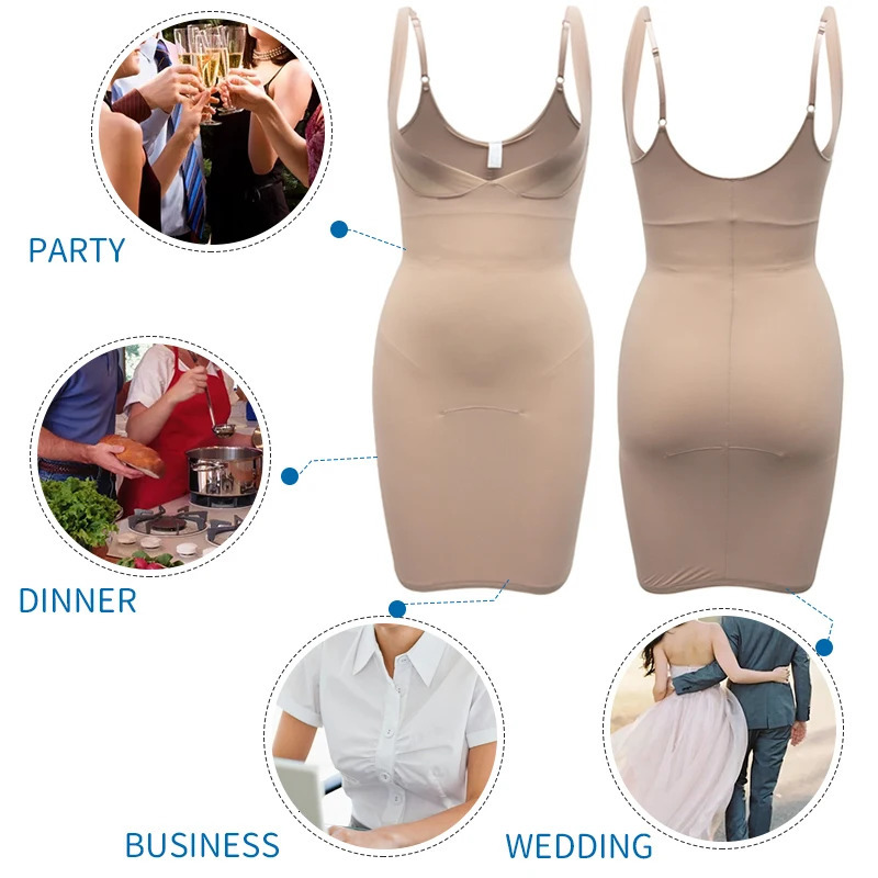 Sexy Full Size Weight Loss Dress Underwear Body Shape Female Abdominal Control Waist Trainer XXXL 250430
