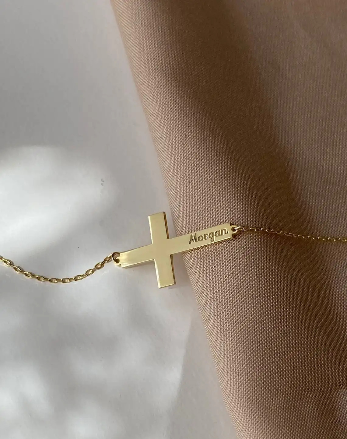 Personalized Cross Bracelet Women Silver Christian Bracelet Customized Stainless Steel Engraved Bracelet Baptism Guest Gifts 250430