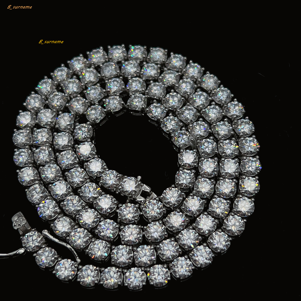 Direct Sale 8mm 10mm 316L Stainless Steel Tennis Chain 5a+ Cz Diamond Hiphop Tennis Necklace Bracelets