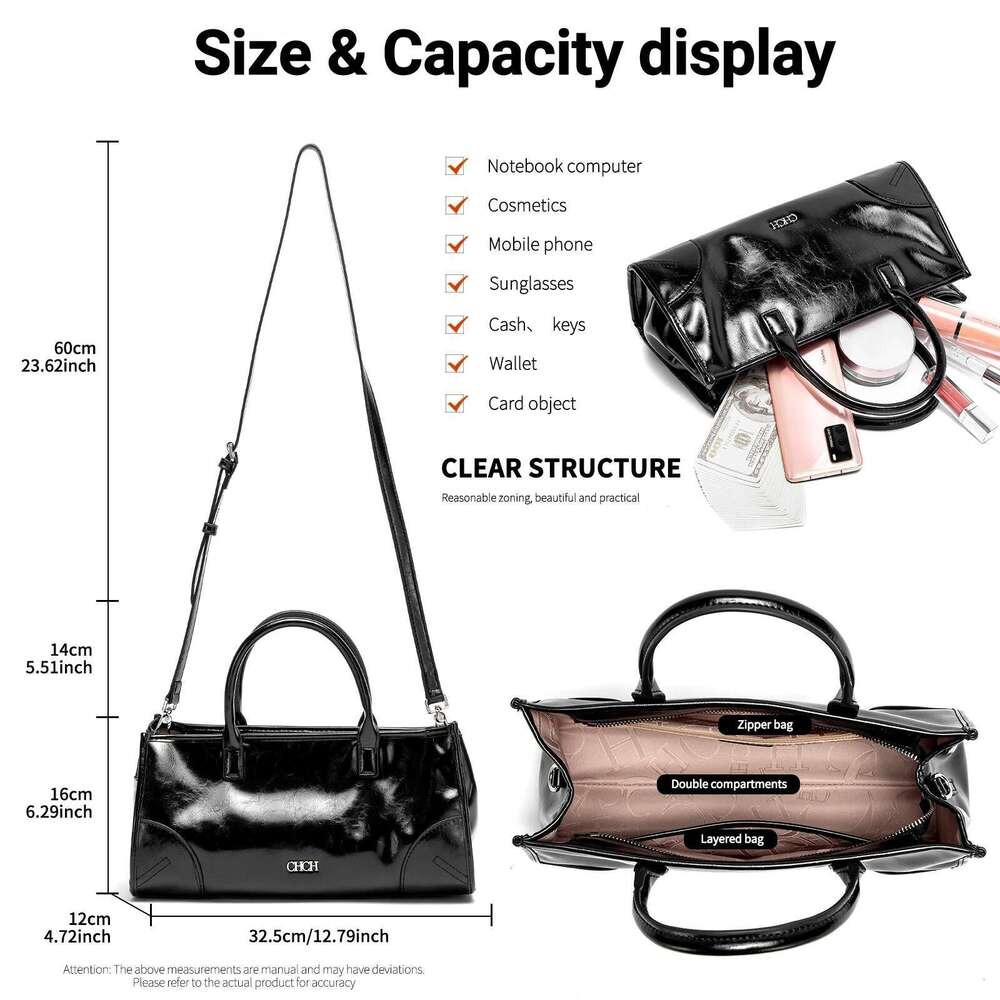 Fashion Classic Retro New Handheld Shoulder 2025 Large Capacity Solid Color Women's Bag