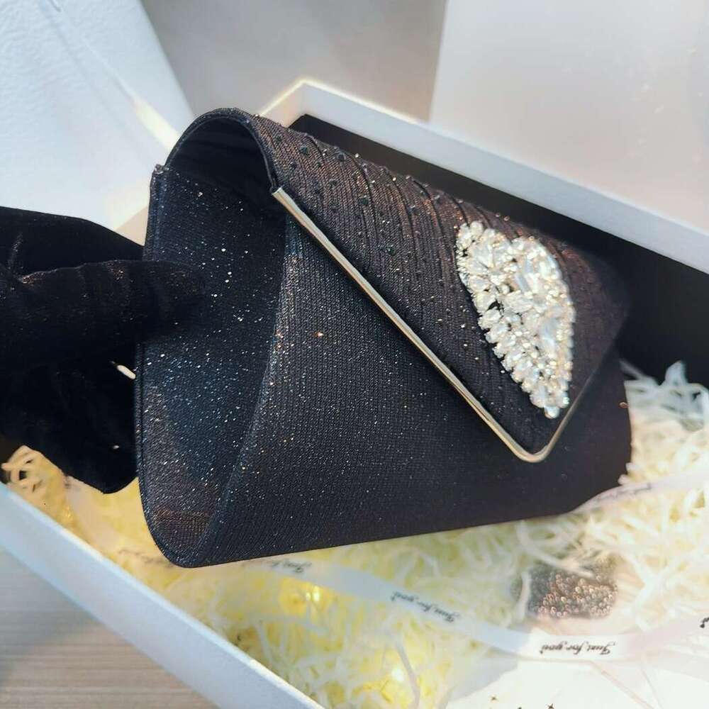 Dinner Bag New Diamond Studded Hand Held Wedding Birthday Party Evening Dress Bag Diagonal Cross Socialite Dinner Bag KQ