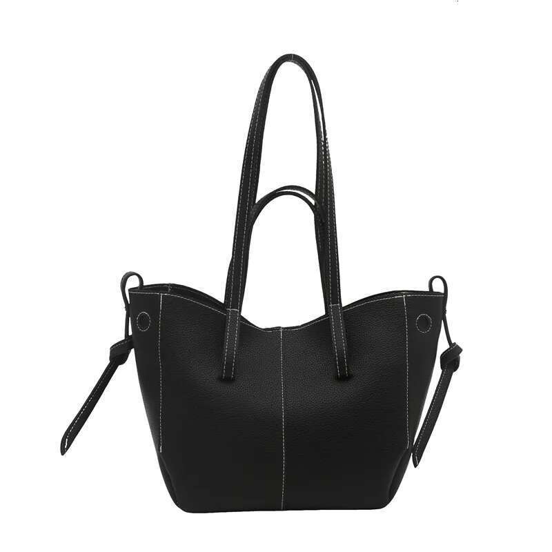 Trend Lychee Pattern Tote Bag, Spring Texture, Large-capacity Commuting To Work, Shoulder Messenger Bag