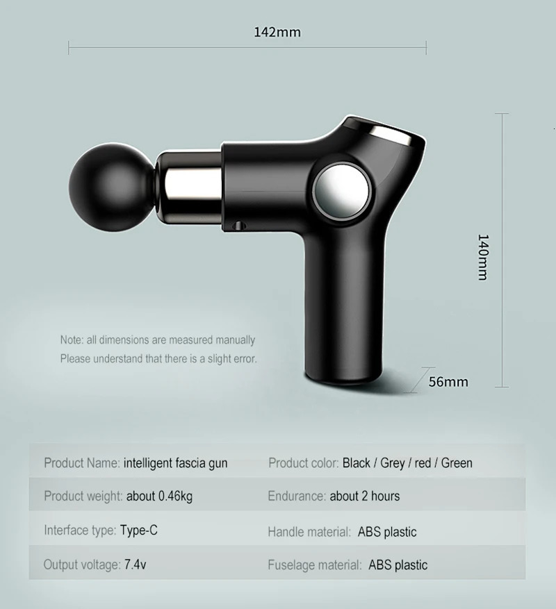 Fascia Gun Deep Tissue Massage Black Gray LED Display Multifunctional Device 32 Speed Control Fitness Exercise Assistant Tool 250424