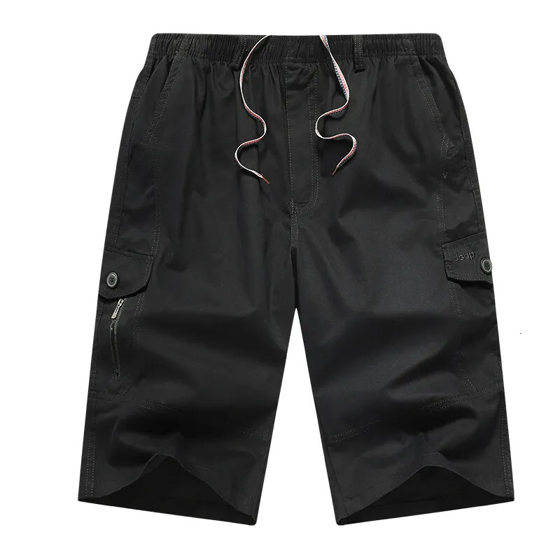 Mens cargo shorts 34 knee cotton drag running suitable for outdoor relaxation leisure sports hiking fishing jogging 250425