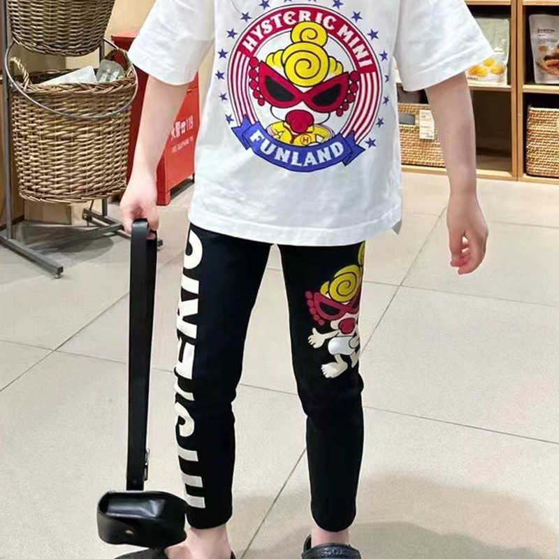 standing Dollcotton Versatile Leggings Childrens Slim Fit Pants 2025 Spring and Autumn New Products 2008 Y250430T0JI