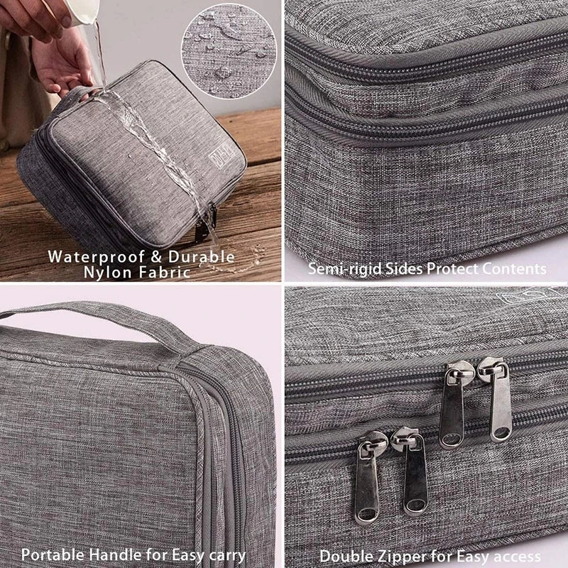 Cable storage bag waterproof digital electronic manager portable USB data cable charger plug storage bag travel cable manager 250430