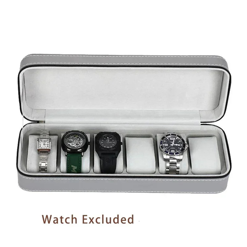 Organizer of the 6/10/12 girls portable watch storage box for featuring a classic style multifunctional watch display box with zipper 250430