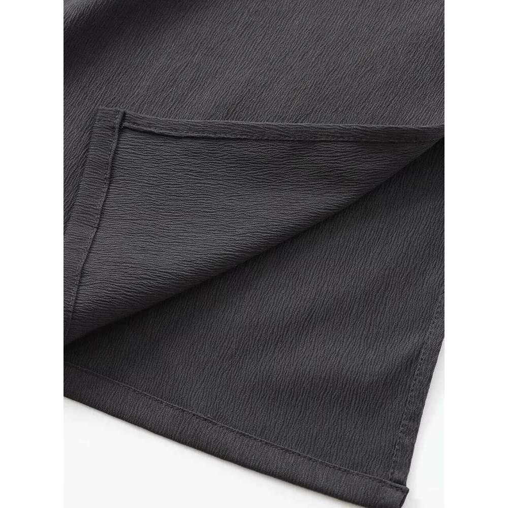 2024 European And American Style Women's Clothing New Fashion Temperament V-Neck Texture Kimono Shirt Trousers Suit
