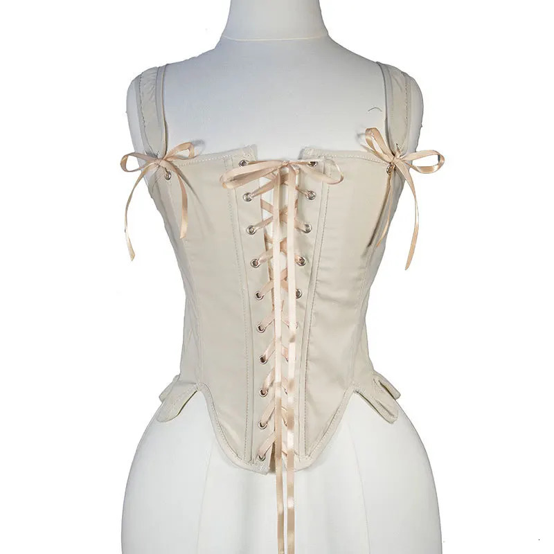 Elegant Lolita Corset Evening Party Retro Bustier Top Women Lingerie Sexy Slimming Bandage Underbust Corsets Streetwear Clothing 250424