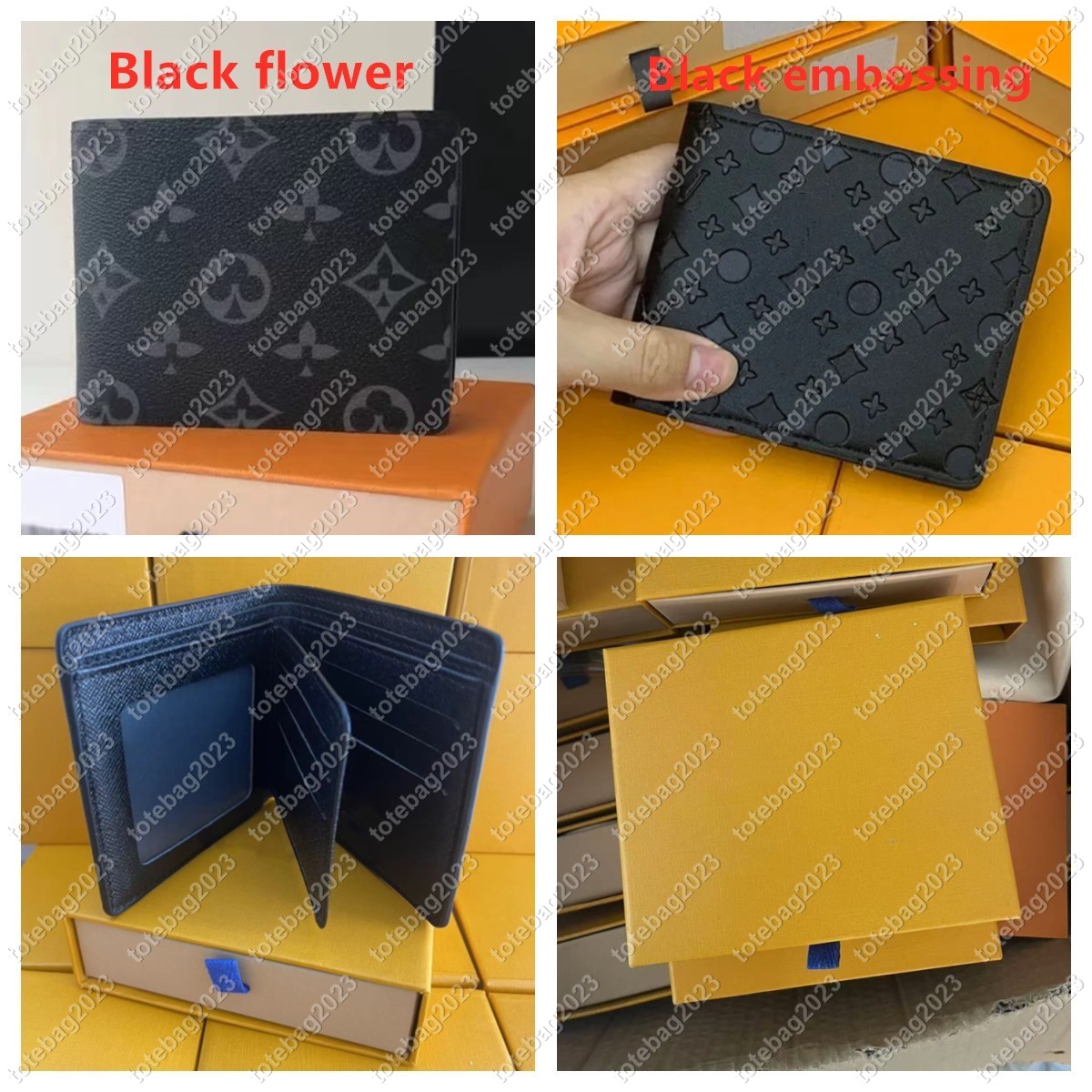 totebag2023 High quality Designers Luxury Genuine Leather Wallets Fashion Designer Wallets Retro Handbag For Men Classic Card Holders Coin Purse Famous With box