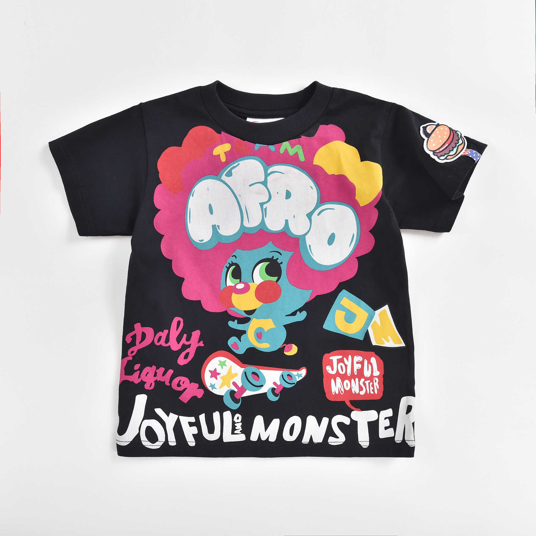 Jam Gaodings New Summer Collection of Childrens and Boys Parentchild Clothing Cartoon Trendy Fashion Style Printed Short Sleeved Tshirt and Children Y
