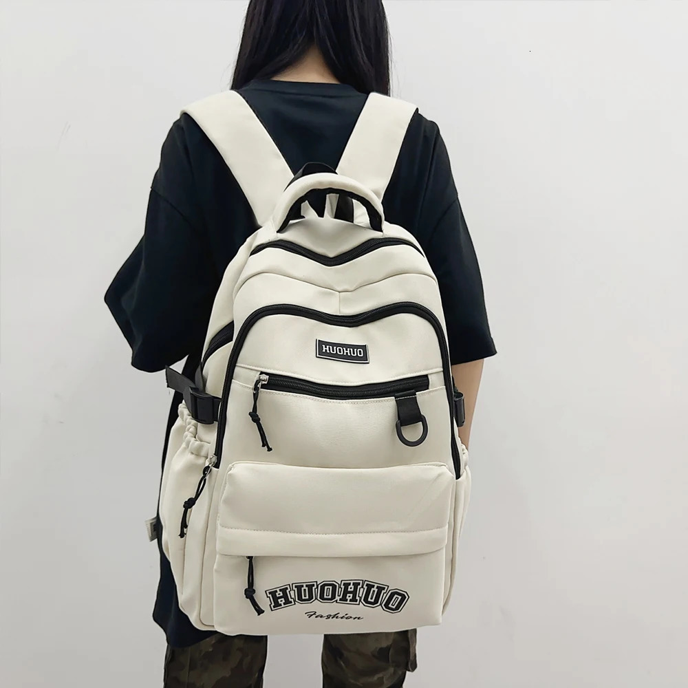 Outdoor travel lightweight personalized niche leisure backpack trend mens and womens backpacks large capacity computers 250427