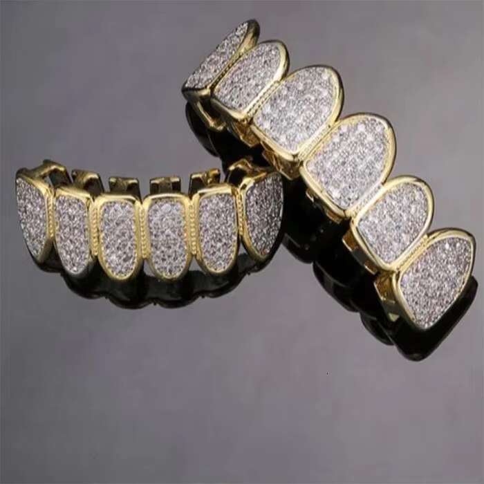 Custom Grillz Teeth Moissanite Diamond Mens Hip Hop Iced Out Decoration Teeth Jewelry Grillz