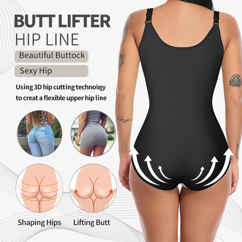 Underwurst bodysuit shapewear for women push ups breast slimming waist training abdominal control shapeshifter 250430
