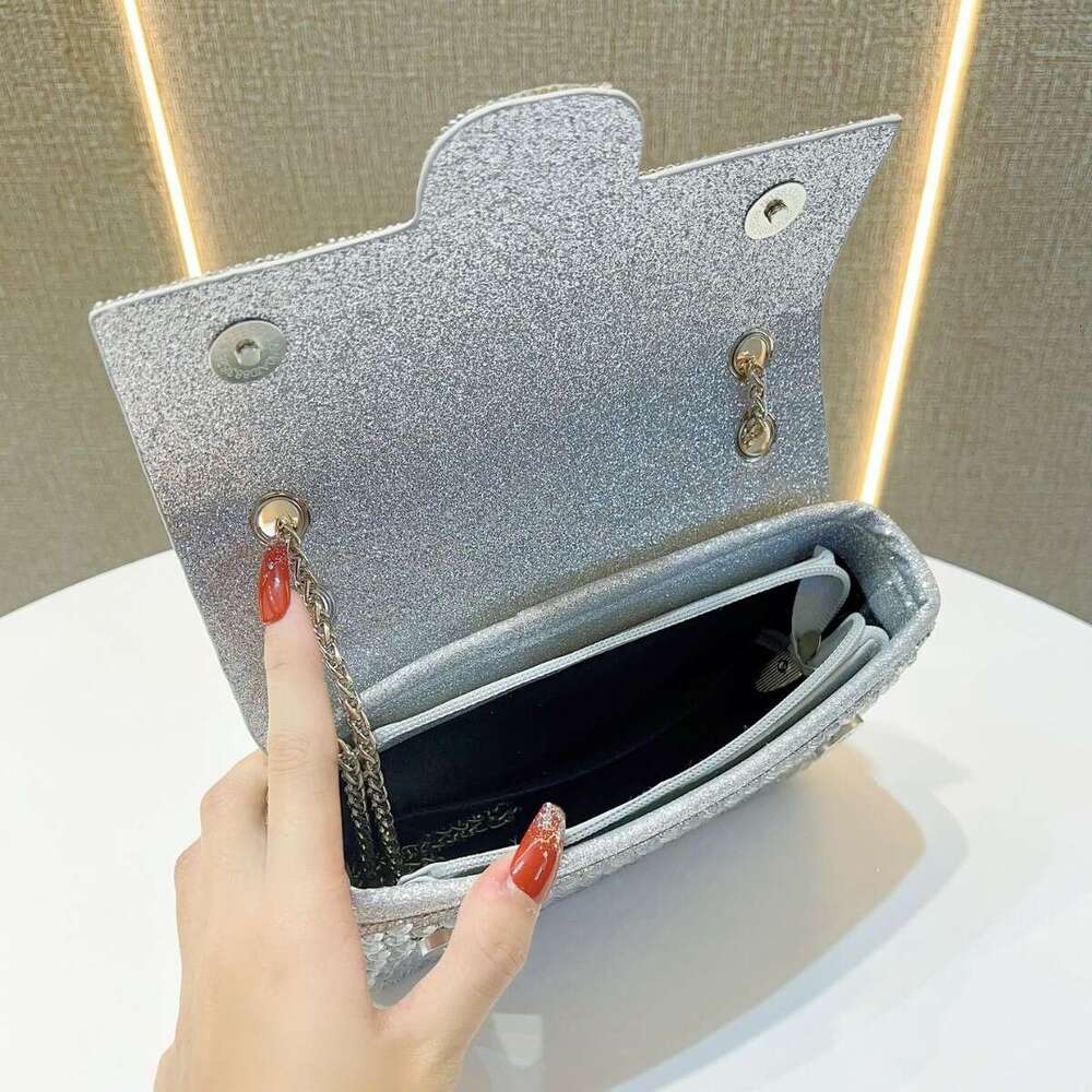 Dinner Bag New Women S Handbag With High End Fashionable And Niche Style Full Diamond Underarm Bag Shiny Hand Held Single Shoulder Crossbody Dinner Ba