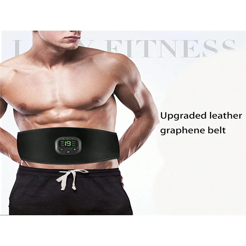 Waist Massager Portable Fat Burning USB Charging Shaper Electric Arm Hip Leg Trainer Weight Loss Shaping Belt Fitness Massager 250424