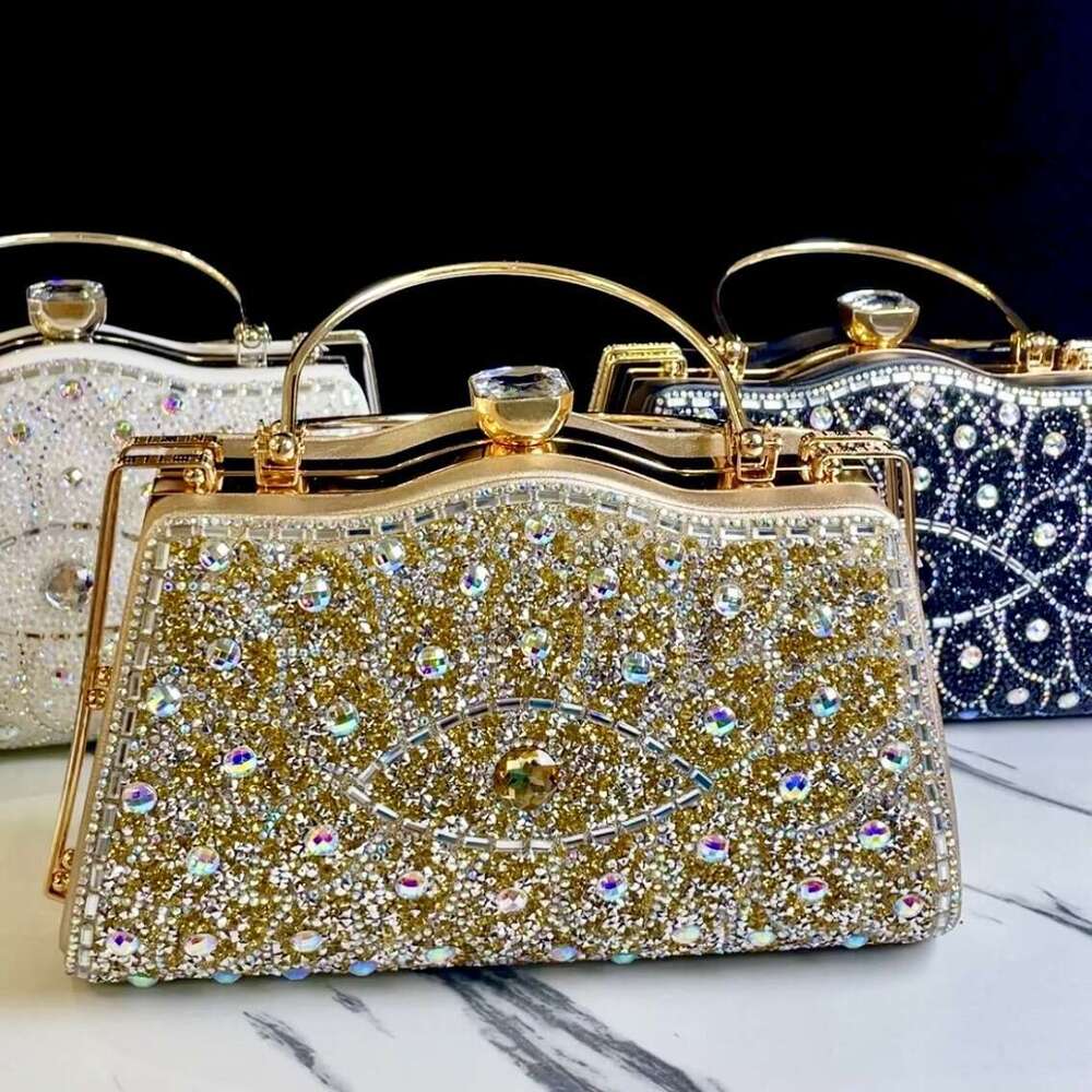 Dinner Bag New Exquisite Diamond Inlay Women S Bag With Cheongsam Socialite Banquet Handbag Rhinestone KQ